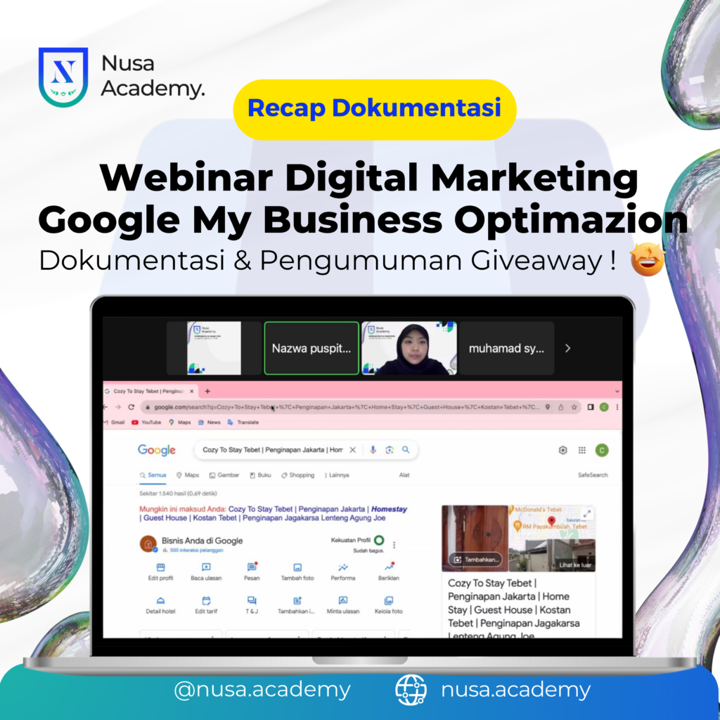 Dokumentasi Webinar Nusa Academy