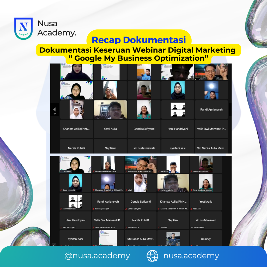 Dokumentasi Webinar Nusa Academy