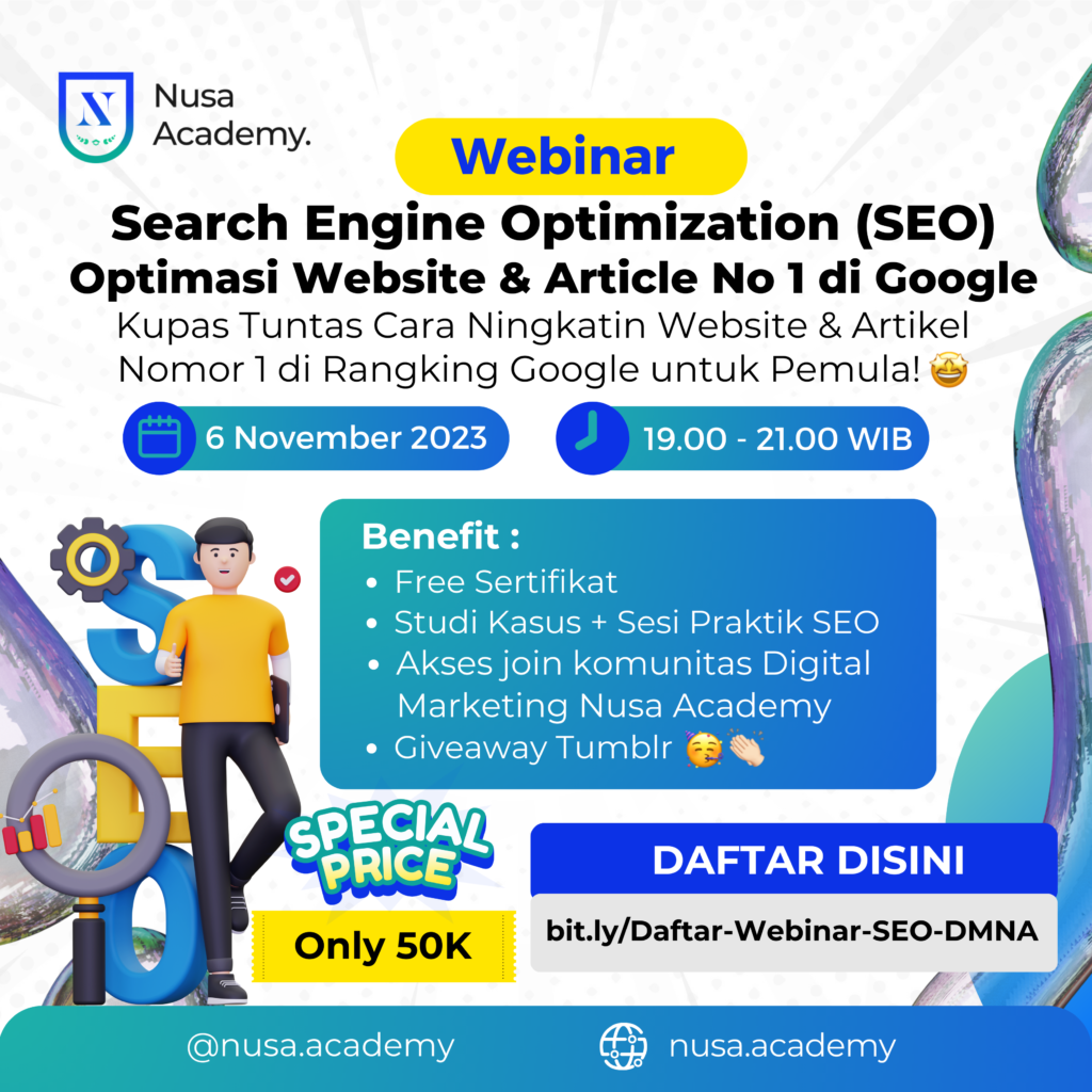 Webinar Digital Marketing Nusa Academy
